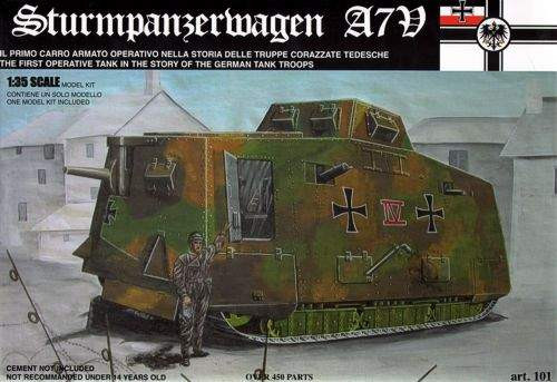 Tauro 1:35 - SturmPanzerWagen A7V WWI Tank TO101