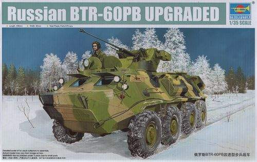 Trumpeter 1:35 Russian BTR-60PB UPGRADED 01545 harcjármű makett