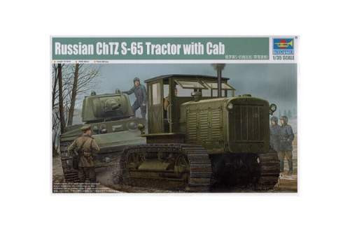 Trumpeter 1:35 Russian ChTZ S-65 Tractor with Cab 05539 harcjármű makett