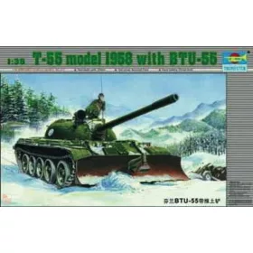 Trumpeter 1:35 Russischer Panzer T55 mit BTU-55