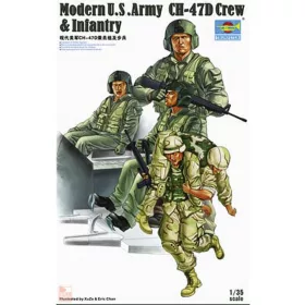 Trumpeter 1:35 Modern U.S. Army CH-47D Crew & Infantry