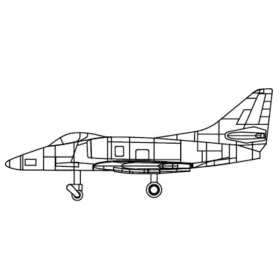 Trumpeter 1:700 A-4C Sky Hawk