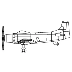 Trumpeter 1:700 A-1 Skyraider
