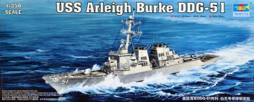 Trumpeter 1:350 USS Arleigh Burke DDG-51 04523 hajó makett