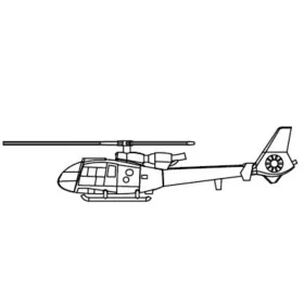 Trumpeter 1:350 Gazelle Helicopter