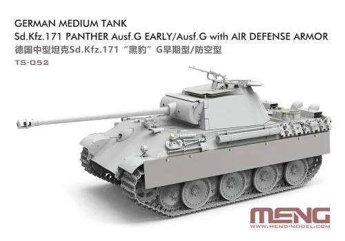 MENG-Model 1:35 German Medium Tank Sd.Kfz.171 Panther Ausf.G Early/Ausf.G w. Air Defense Armor