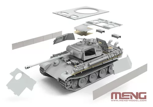 MENG-Model 1:35 German Medium Tank Sd.Kfz.171 Panther Ausf.G Early/Ausf.G w. Air Defense Armor