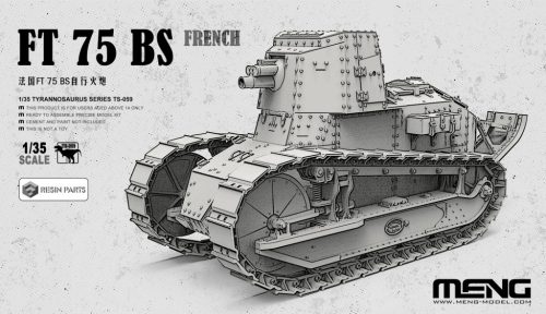 Meng Model 1:35 French FT 75 BS (incl. resin parts)