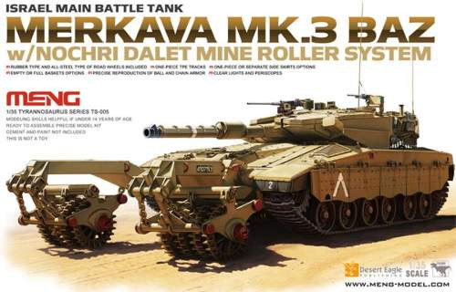 Meng Model 1:35 Ízraeli Merkava tank kiegészítő görgőkkel MMTS-005