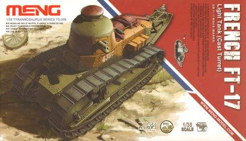 Meng Model 1:35 FT-17 Light Tank - francia könnyű harckocsi MMTS-008