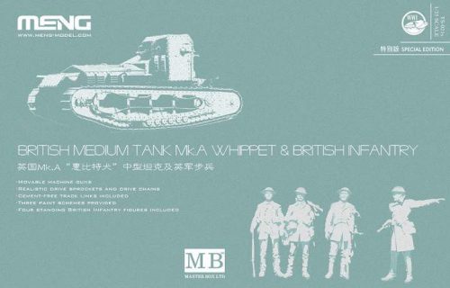 Meng Model 1:35 British Medium Tank Mk.A Whippet&British Infantry