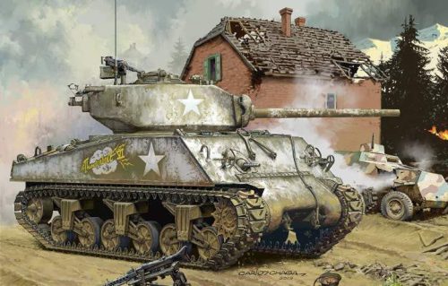 Meng Model 1:35 U.S.Medium Tank M4A3 (76)W harcjármű makett