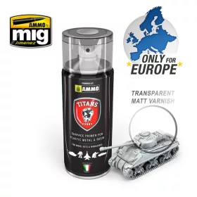 Ammo by Mig TITANS HOBBY Transparent Matt Varnish / Base