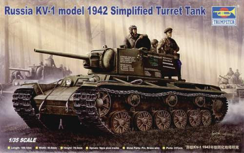 Trumpeter 1:35 Russian KV-1 Model 1942 Simplified Turret