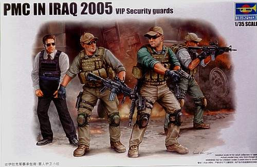 Trumpeter 1:35 PMC In Iraq 2005 Vip Security Guards 00420 figura makett