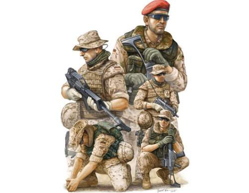 Trumpeter 1:35 Modern German ISAF Soldiers in Afghanistan 00421