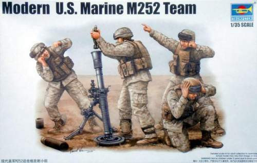 Trumpeter 1:35 Modern U.S. Marine M252 Team 00423 figura makett