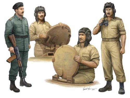 Trumpeter 1:35 Iraqi Tank Crew figura makett