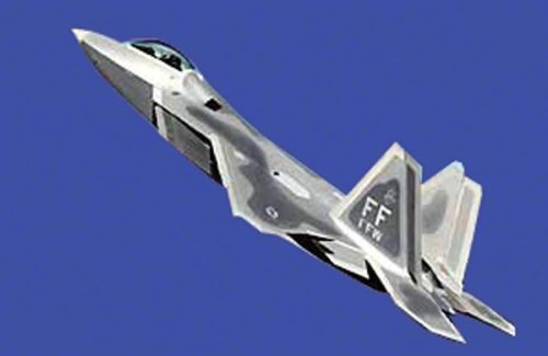 Trumpeter 1:144 F-22A Raptor repülő makett
