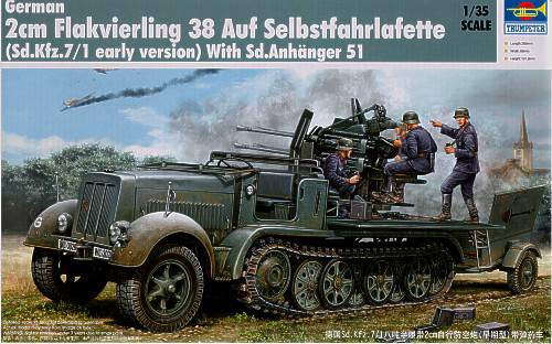 Trumpeter 1:35 Sd.Kfz.7 with 2cm Flakvierling 38