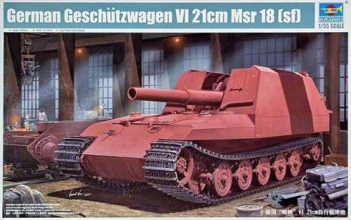 Trumpeter 1:35 German Geschützwagen VI 21cm Msr 18 (sf) 01540 harcjármű 