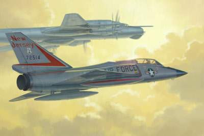 Trumpeter 1:72 US F-106B Delta Dart repülő makett