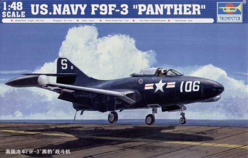 Trumpeter 1:48 US.NAVY F9F-3 ”Panther” repülő makett