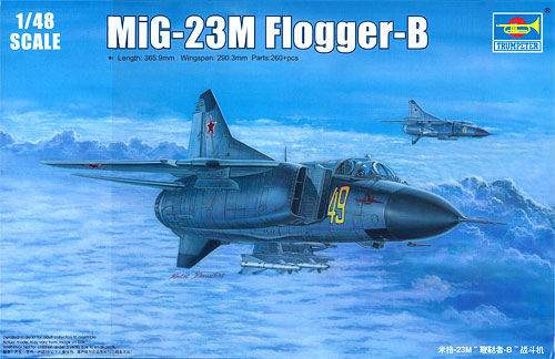 Trumpeter 1:48 Russian MiG-23M Flogger-B 02853 repülő makett