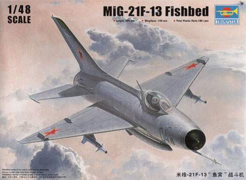 Trumpeter MiG-21F-13 Fishbed no.02858 repülő makett 
