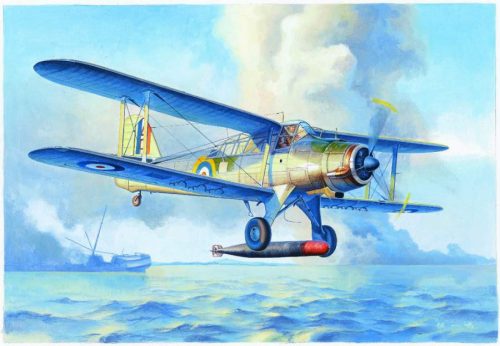 Trumpeter 1:48 Fairey Albacore Torpedo Bomber repülő makett