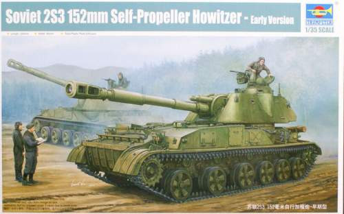 Trumpeter 1:35 Soviet 2S3 152mm Akacija Self-Propeller Howitzer