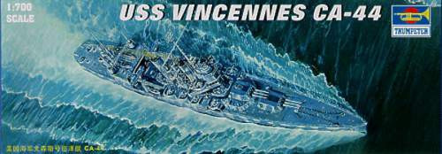 Trumpeter 1:700 USS Vincennes CA-44 05749 hajó makett