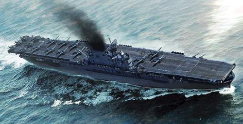 Trumpeter 1:700 USS Enterprise CV-6 hajó makett