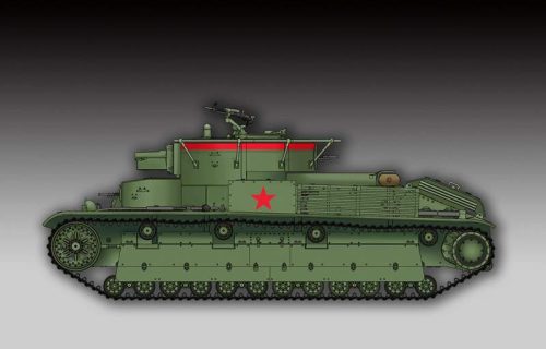 Trumpeter 1:72 Soviet T-28 Medium Tank (Welded) harcjármű makett