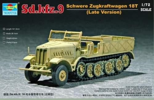 Trumpeter 1:72 Sd.kfz.9 Schwere Zugkraftwagen 18T (late version) 07252