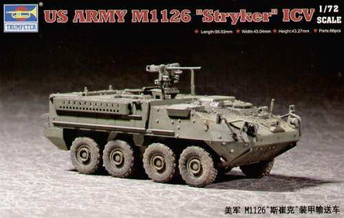 Trumpeter 1:72 US ARMY M1126 7255 harcjármű makett