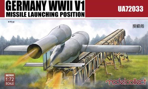 Modelcollect 1:72 Germany WWII V1 Missile launching position 2 in 1