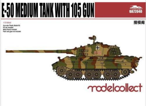 Modelcollect 1:72 Germany WWII E-50 Medium Tank with105mm gun