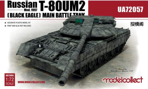 Modelcollect 1:72 Russian T-80UM2 Mod.1997 (Black eagle) Main Battle Tank