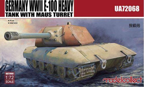 Modelcollect 1:72 Germany WWII E-100 Heavy Tank with Mouse harcjármű makett