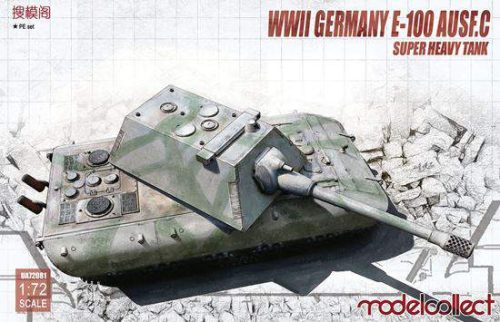 Modelcollect 1:72 Germany WWII E-100 Heavy Tank with Krupp