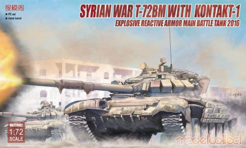 Modelcollect 1:72 Syrian War T-72BM w.Kontakt-1 explosive reactive armor MB