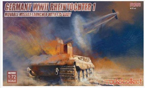 Modelcollect 1:72 WWII Rheintochter 1 movable Missile launcher with E75 bod