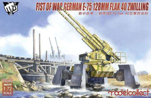 Modelcollect 1:72 Fist of War German WWII E75 flak 40 ZWILLING panzer
