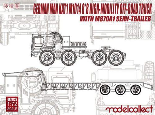 Modelcollect 1:72 German MAN M1014 8X8 High mobility off road truck