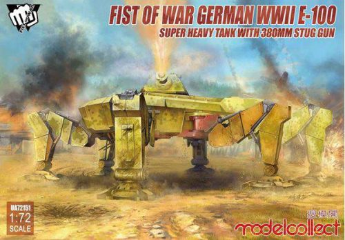 Modelcollect 1:72 Fist of War German WWII E-100 Super Heavy Tank with 380mm