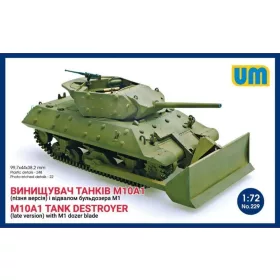   Unimodels 1:72 M10A1 tank destroyer (late)with M1 dozer blade