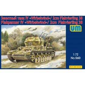   Unimodels 1:72 Flakpanzer IV "Wirbelwind"/2cm Flakvierling 38