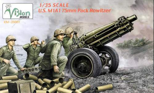 Vision Models 1:35 U.S. M1A1 75mm Pack Howitzer VM35001