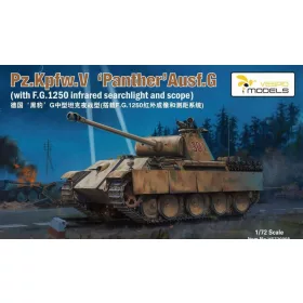   Vespid Models VS720008 1:72 Pz.Kpfw.V  ‘Panther’Ausf.G   (with FG1250 Sperber Infared Nightfighting Vision scope) Metal barrel + 3D print muzzle brake